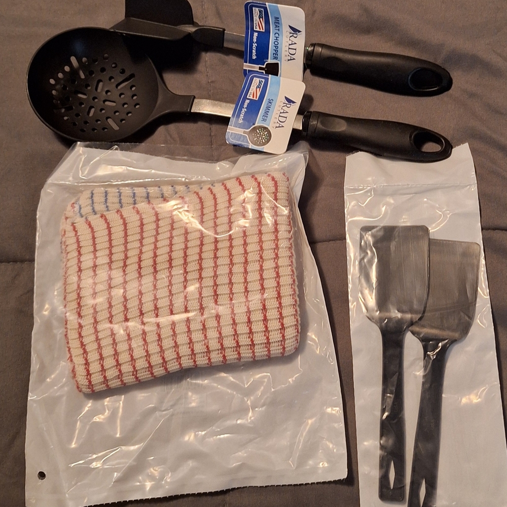 RADA Kitchen Utensil Set with Black Handles